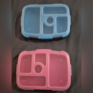 Blue and Pink Lunch Box Set